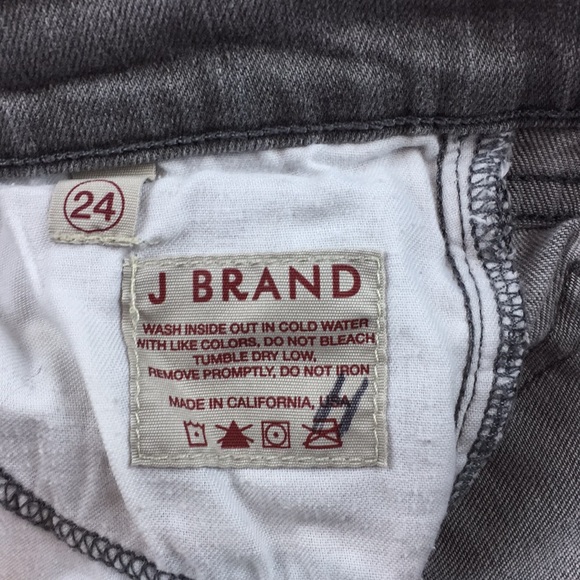 J Brand Gray Pencil Leg Pants 24 - Picture 5 of 5